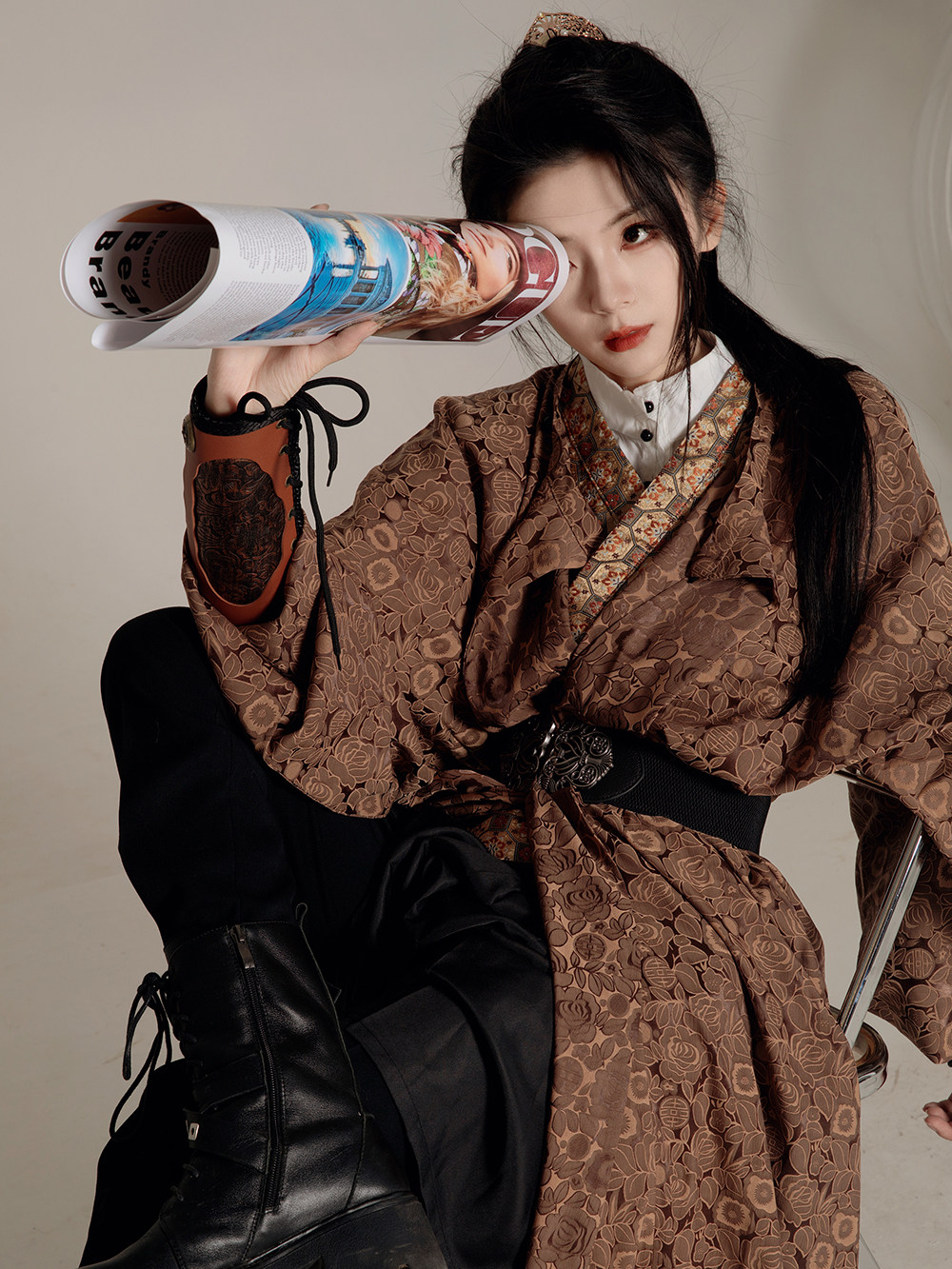 당원 옷깃의 복원 버전은 봄 여름 남성과 여성을 위한 YUNLAI [JINGCHUAN GOUZI 2.0]  오리지널 HANFU를 기다리고 있습니다