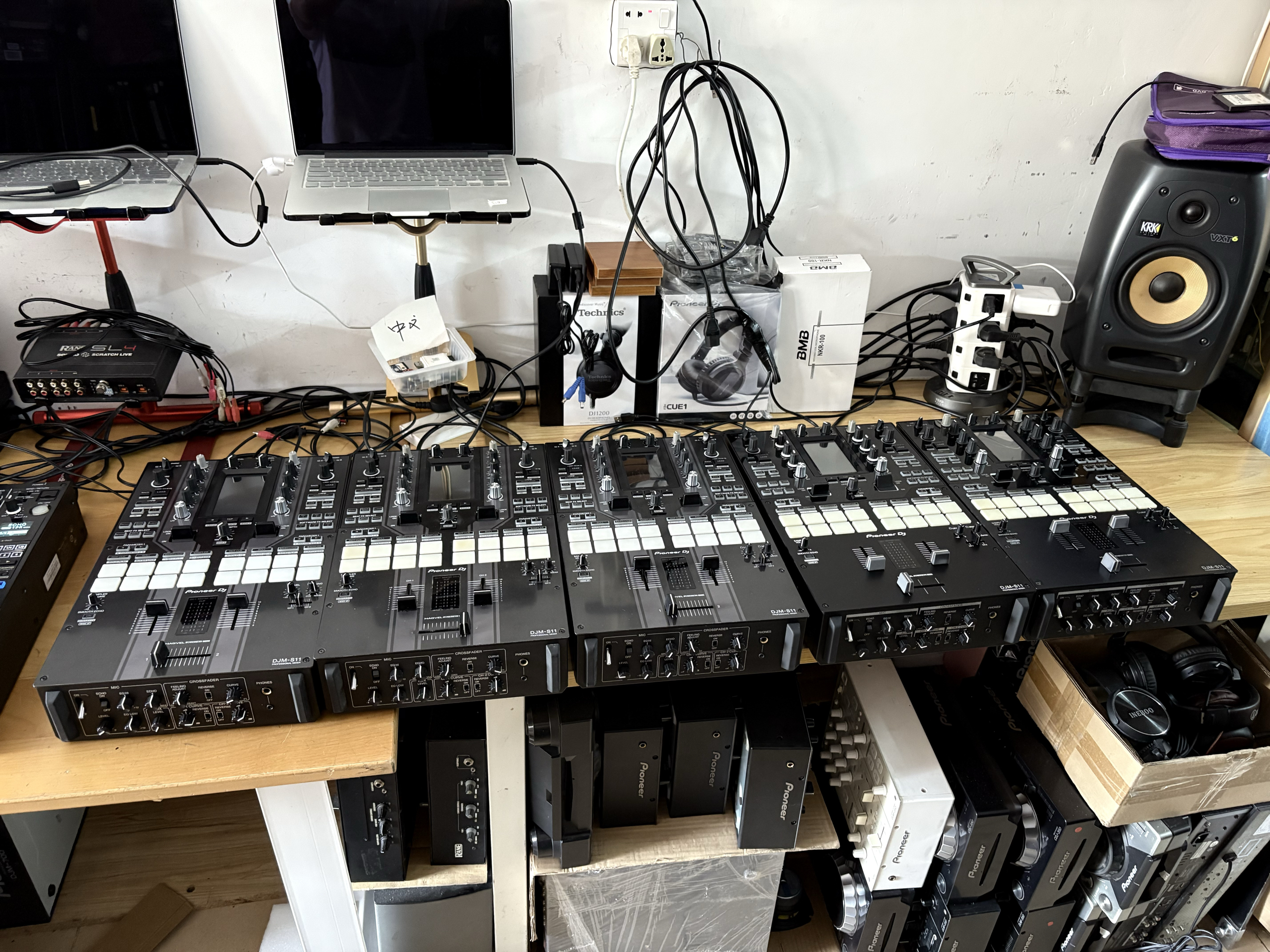 先锋djms11 djms11se限量版两路黑胶搓碟混音内置serato pro软件