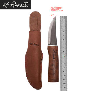 roselli高碳钢狩猎短刀、roselli户外刀、bc露营刀具、户外刀具
