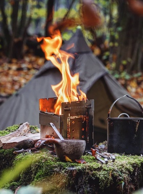 firebox不锈钢多燃料折叠卡片炉fireboxg2户外折叠卡片炉