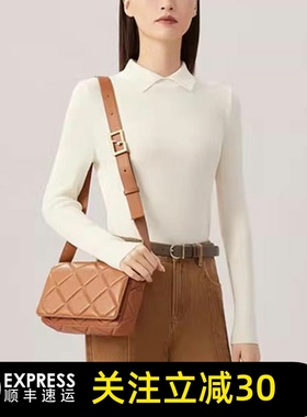 哥弟清仓官方2025秋冬新款高级感竖坑条打底针织衫A301124