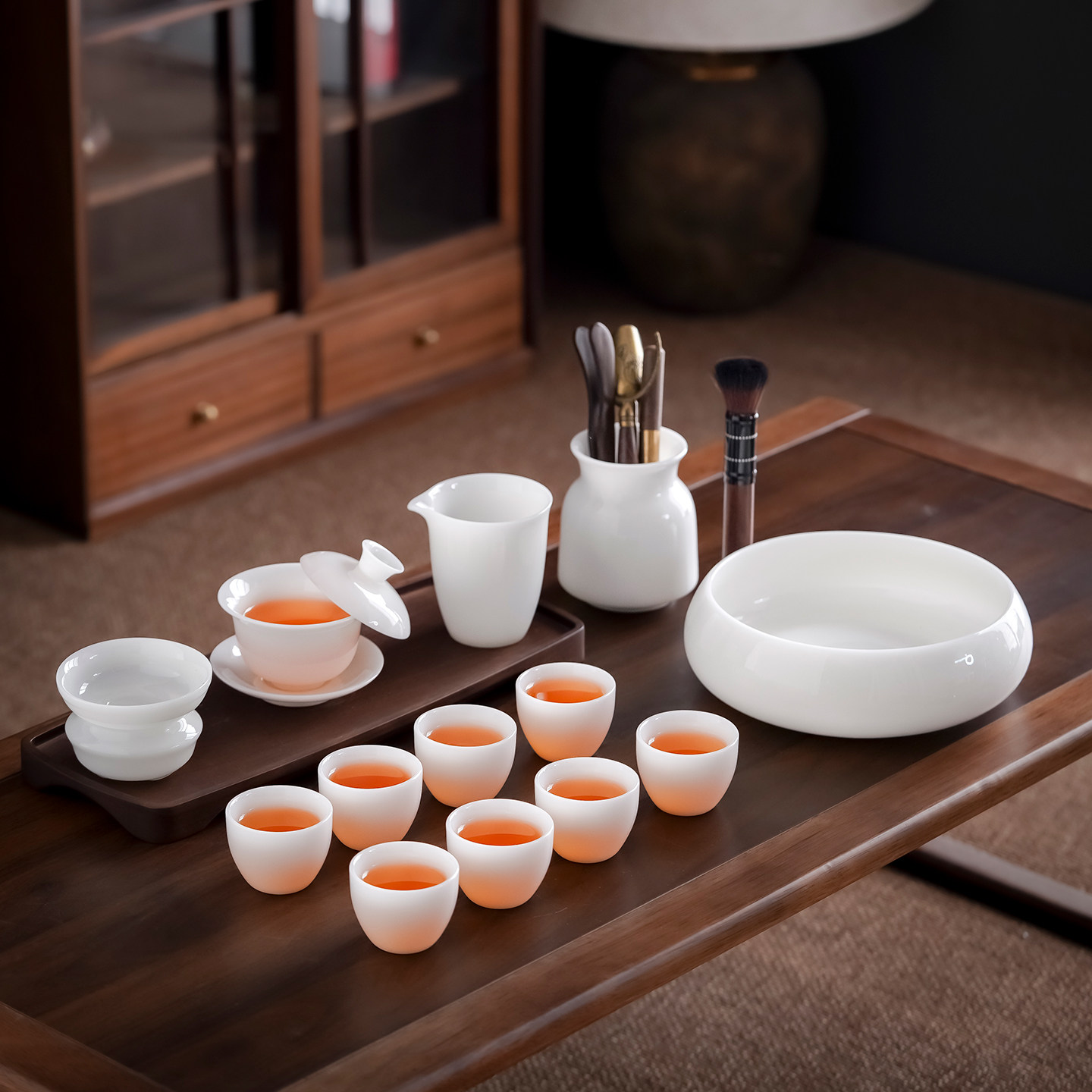 2026高档冰种璞玉瓷悬停盖碗茶杯白瓷三才茶碗套装家用办公茶具,餐饮具,功夫茶具,淘宝优惠券,粉丝福利购,淘宝优惠卷