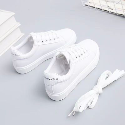 男女童白鞋初高中大童白色运动鞋