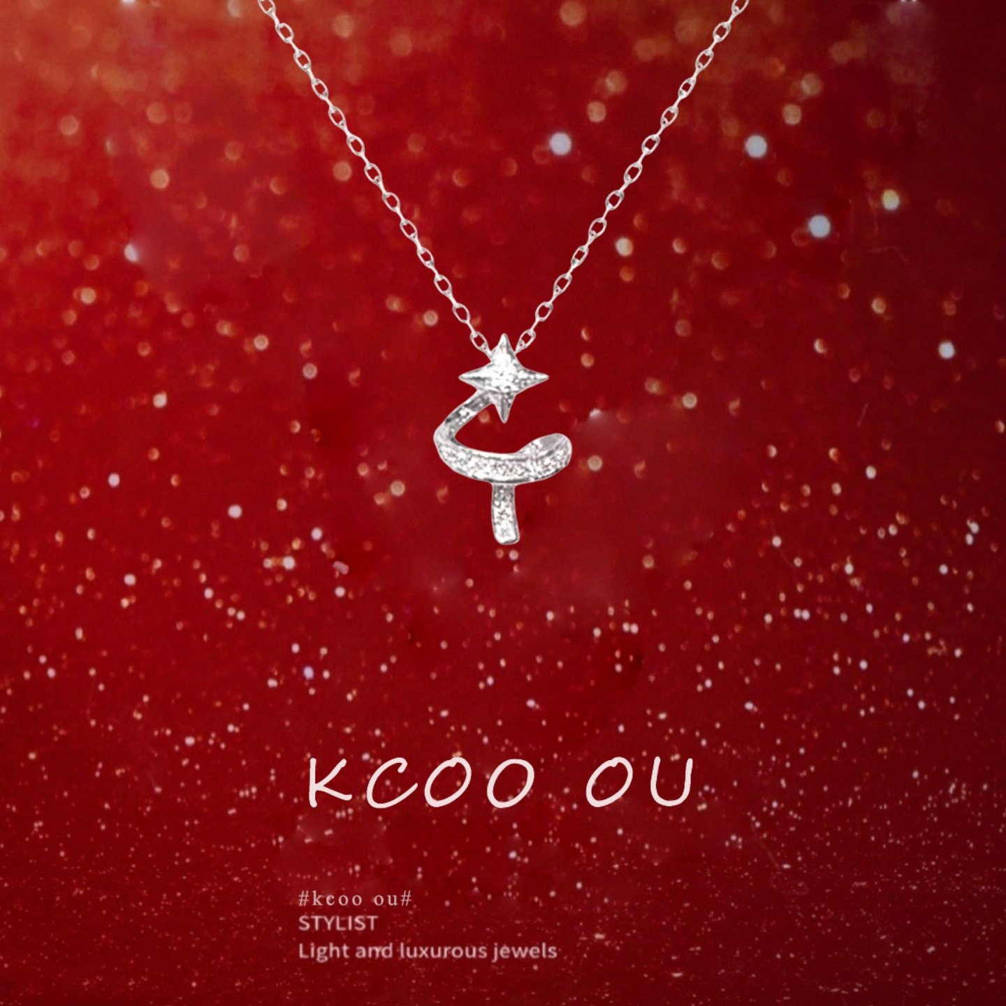 「流星环绕」项链纯银S999女轻奢小众设计精致锁骨链配饰圣诞礼物