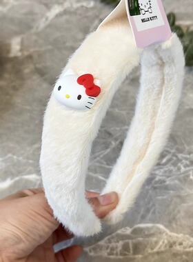 洗脸头饰防滑可爱发卡毛绒少女心