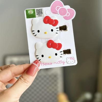 日系hellokitty精美鸭嘴夹女侧边刘海无痕夹子甜美凯蒂猫正品发饰