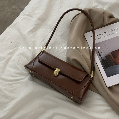 复古腋下包法棍包小手提包包2024