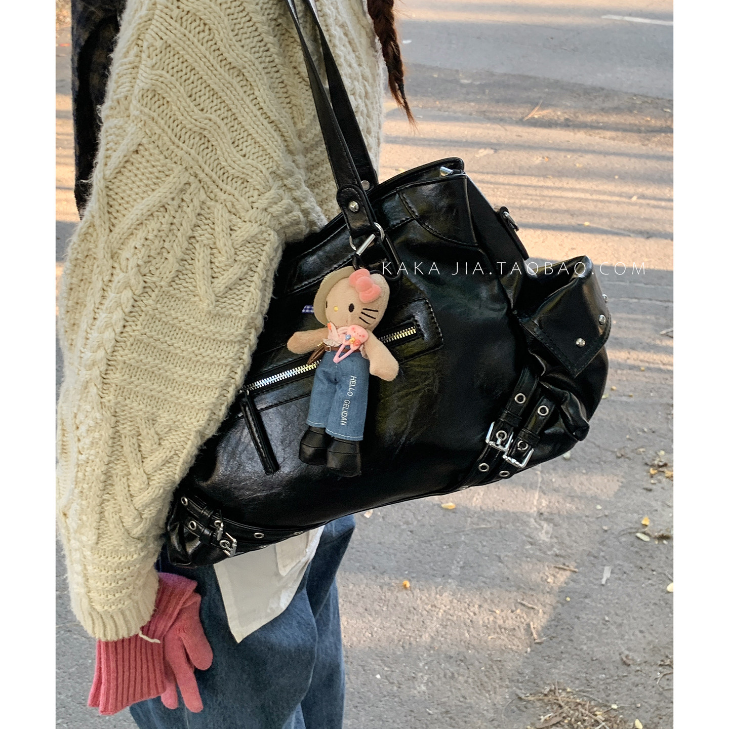 卡乐儿废土风手提机车包托特包