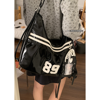 千禧风包包女2025新款潮小众时尚双肩背包大容量单肩托特包通勤包
