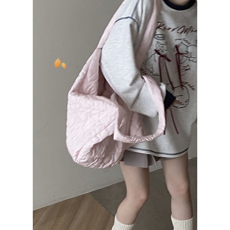 大容量羽绒包包女2024新款韩国时尚单肩包高级感百搭通勤托特包,箱包皮具/热销女包/男包,托特包,淘宝优惠券,粉丝福利购,淘宝优惠卷