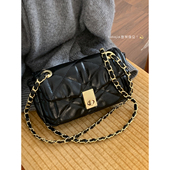 小香风菱格链条包包女2025新款 潮时尚 高级感小方包百搭ins斜挎包