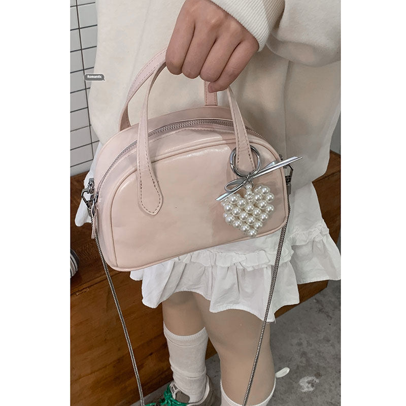 春季韩国手提保龄球包包女2025新款潮时尚贝壳包百搭斜挎链条包,箱包皮具/热销女包/男包,通用款女包,淘宝优惠券,粉丝福利购,淘宝优惠卷