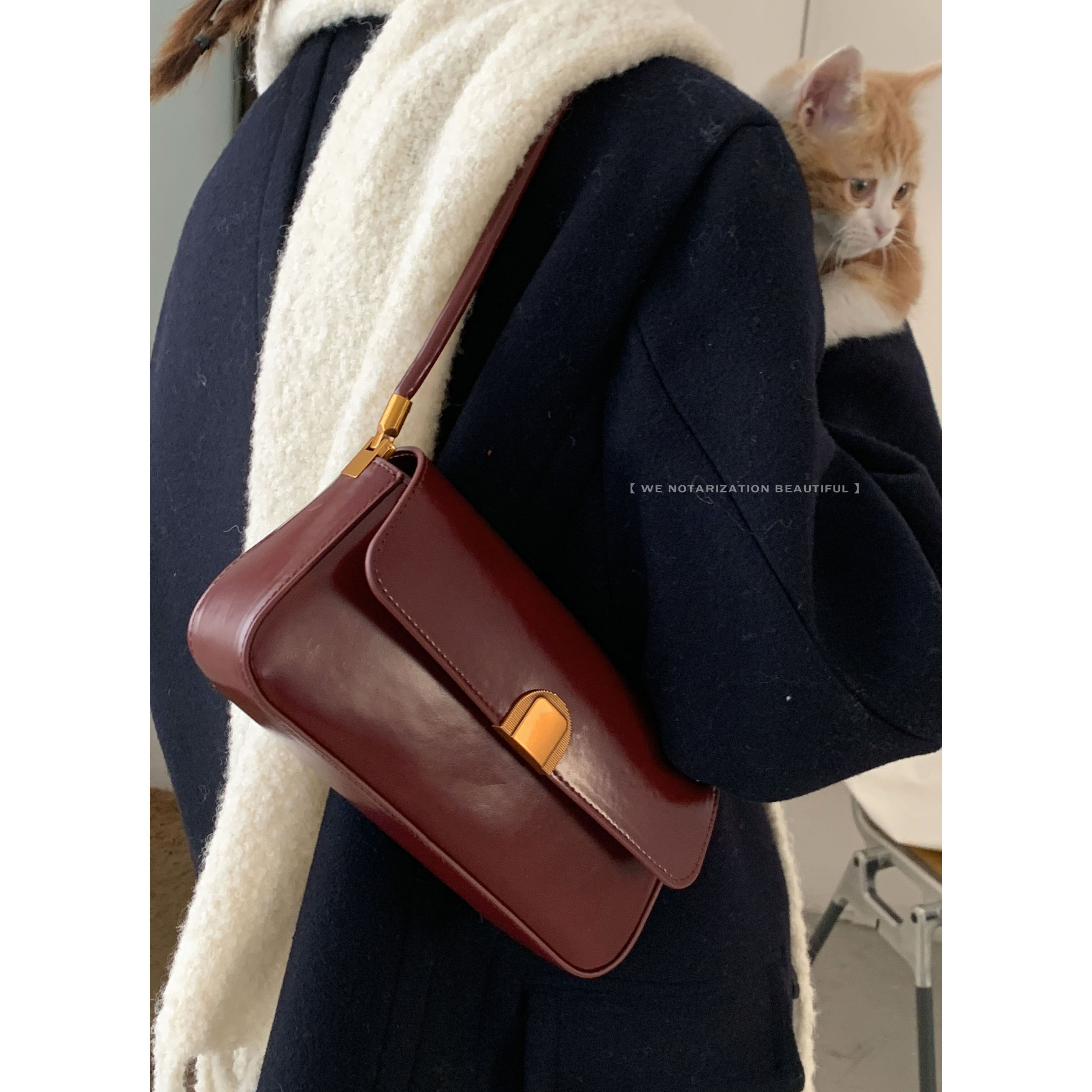 复古小众手提红色包包女2024新款潮时尚韩国腋下包单肩通勤包,箱包皮具/热销女包/男包,通用款女包,淘宝优惠券,粉丝福利购,淘宝优惠卷