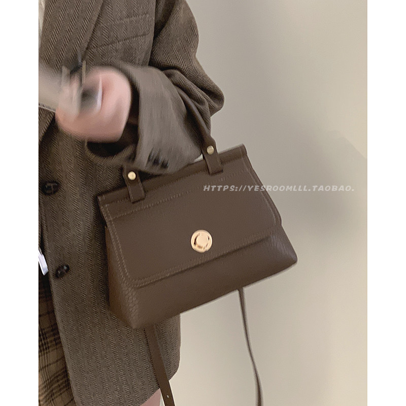 高级感小众包包女秋冬2022新款复古手提小方包百搭ins单肩斜挎包,箱包皮具/热销女包/男包,通用款女包,淘宝优惠券,粉丝福利购,淘宝优惠卷