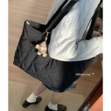 Демисезонная нейлоновая сумка через плечо с пухом для отдыха, коллекция 2023, Южная Корея