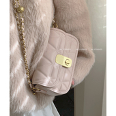 高级感小香风包包女2023新款 潮春夏时尚 菱格链条小方包单肩斜挎包