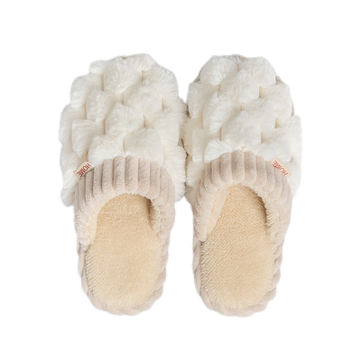 毛绒厚底棉拖鞋家用防滑