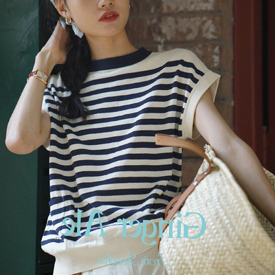 Ginger连袖式针织海魂衫