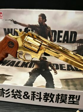 K2暗夜刀客金属左轮蟒蛇357双动连发左轮可发射安全玩具成人模型