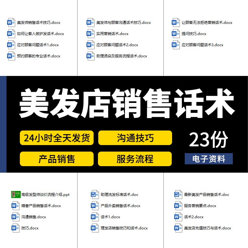 美发店理发师产品外卖销售发廊理发办卡推销话术烫发染发沟通技巧
