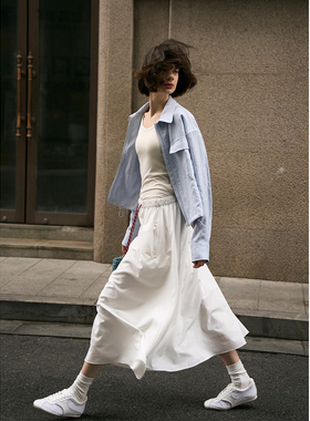 TOFOD 海盐苏打 LP老钱休闲舒适软亚麻防晒外套夹克衬衫短外套