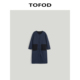 TOFOD 鲁道夫防水风衣外套 两面穿宽松大衣 UM僧系风 100绢丝填充