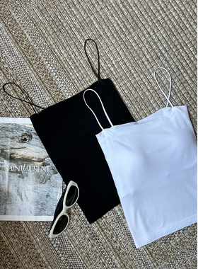 TOFOD 出口日本 带薄胸垫一字带吊带无痕打底内衣背心抹胸文胸