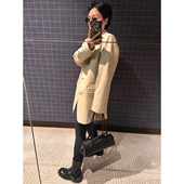 no退no换 外套 休闲皮衣西装 原2380 西班牙进口纸感小羊皮中古款