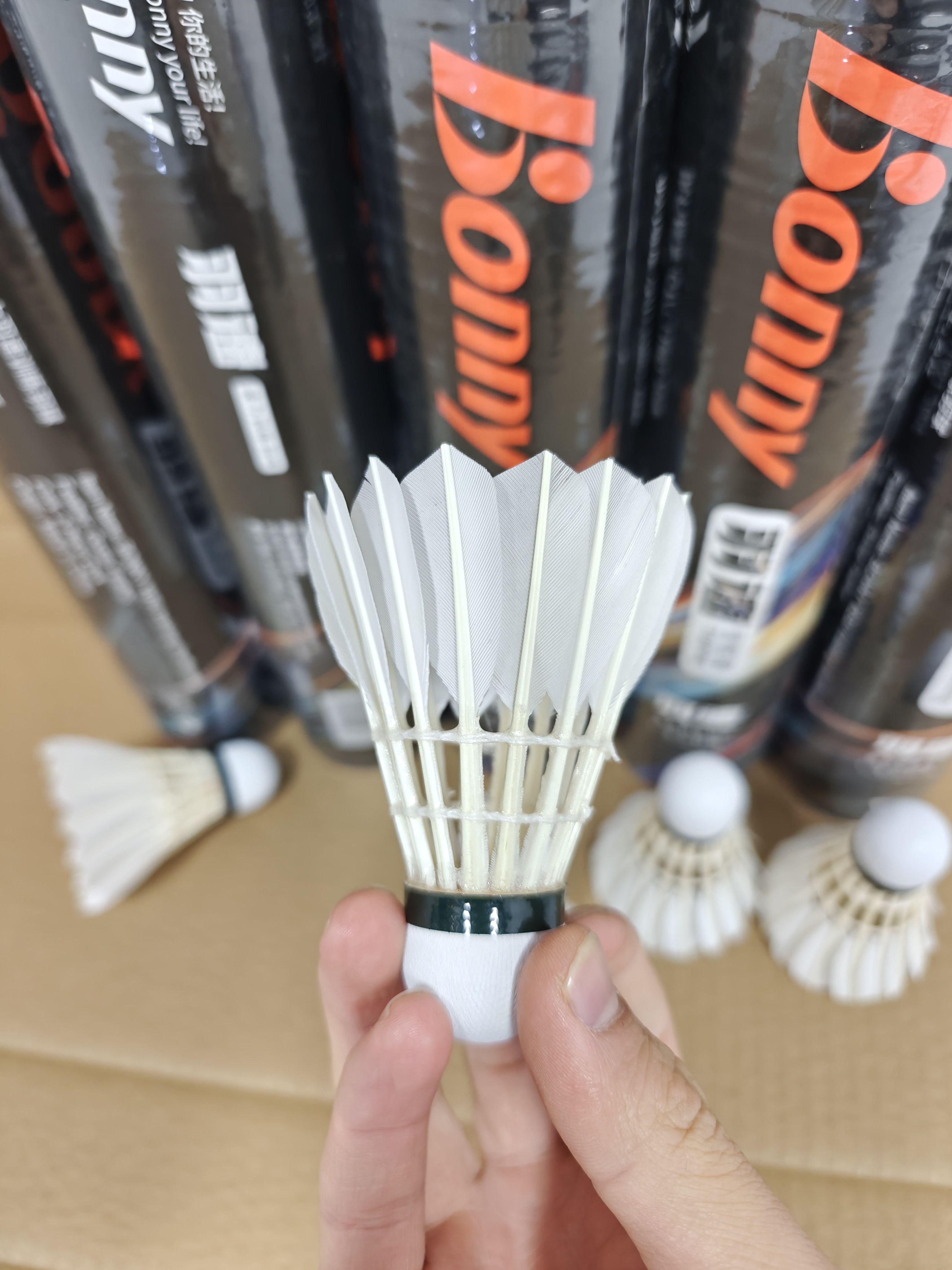 正品波力鸭毛羽毛球羽速北斗三号高性价比耐打性优秀业余训练
