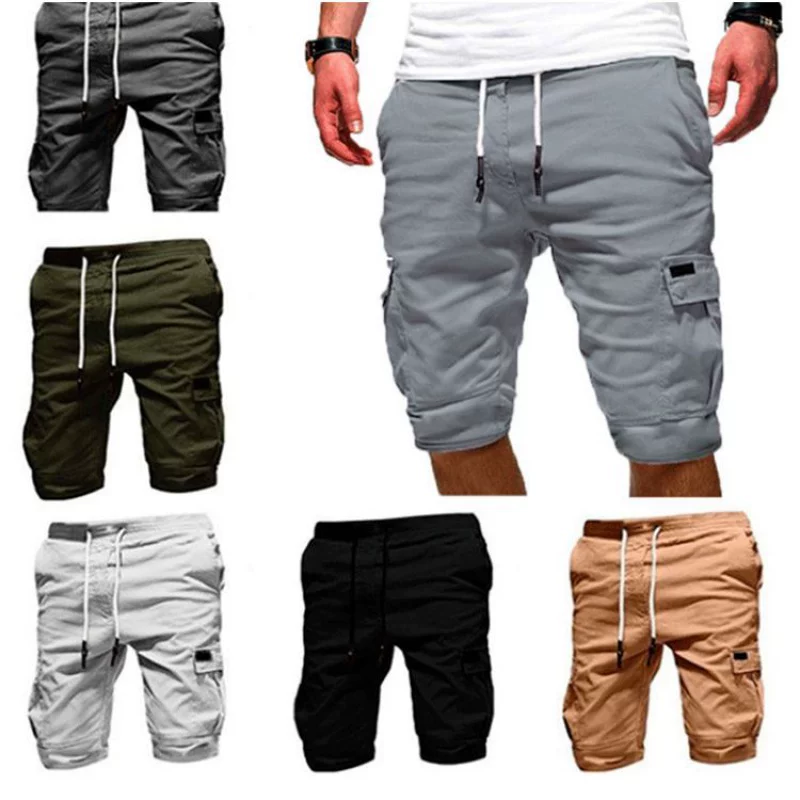 [A New multi - pocket men 's shorts for summer 2020 men]