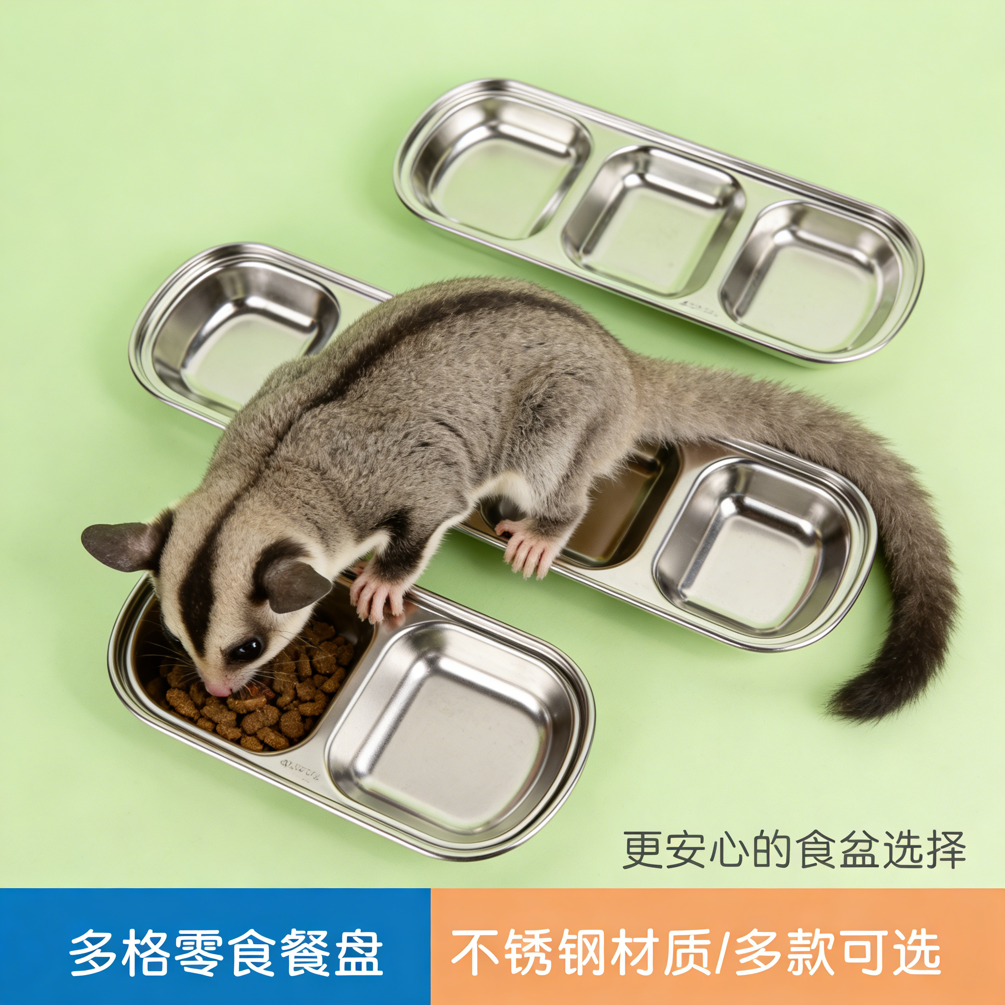 宠物用品蜜袋鼯食盆仓鼠粮