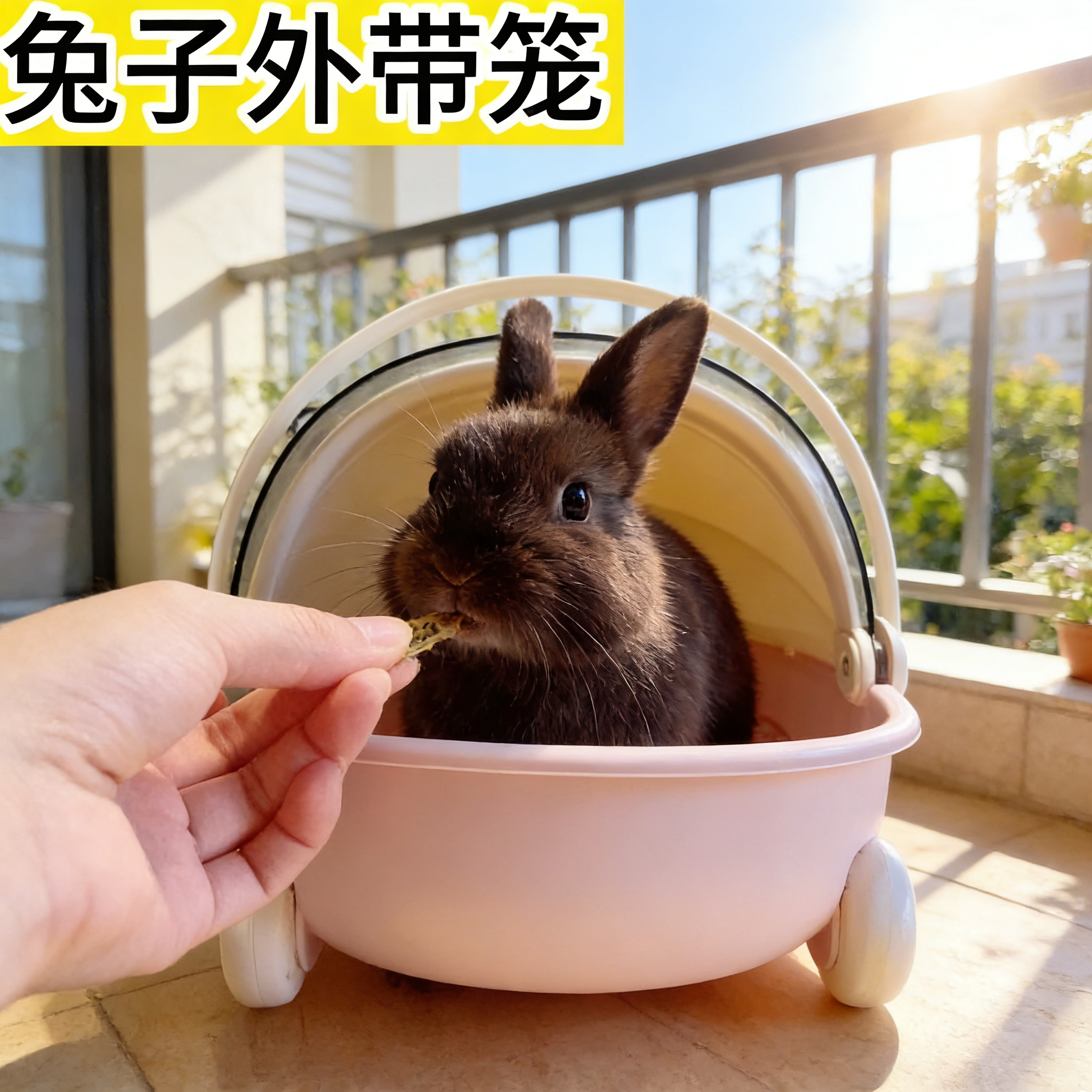 兔兔外出笼四季通用小兔子睡觉小窝宠物侏儒兔外带手提透气便携包,宠物/宠物食品及用品,宠物鸡/鸭/鸽笼,淘宝优惠券,粉丝福利购,淘宝优惠卷