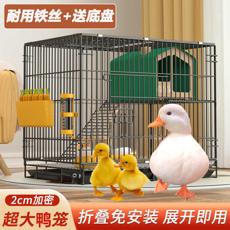 柯尔鸭小鸡鸭子豪华别墅芦丁鸡笼子特大号室内专用兔兔加粗加密窝