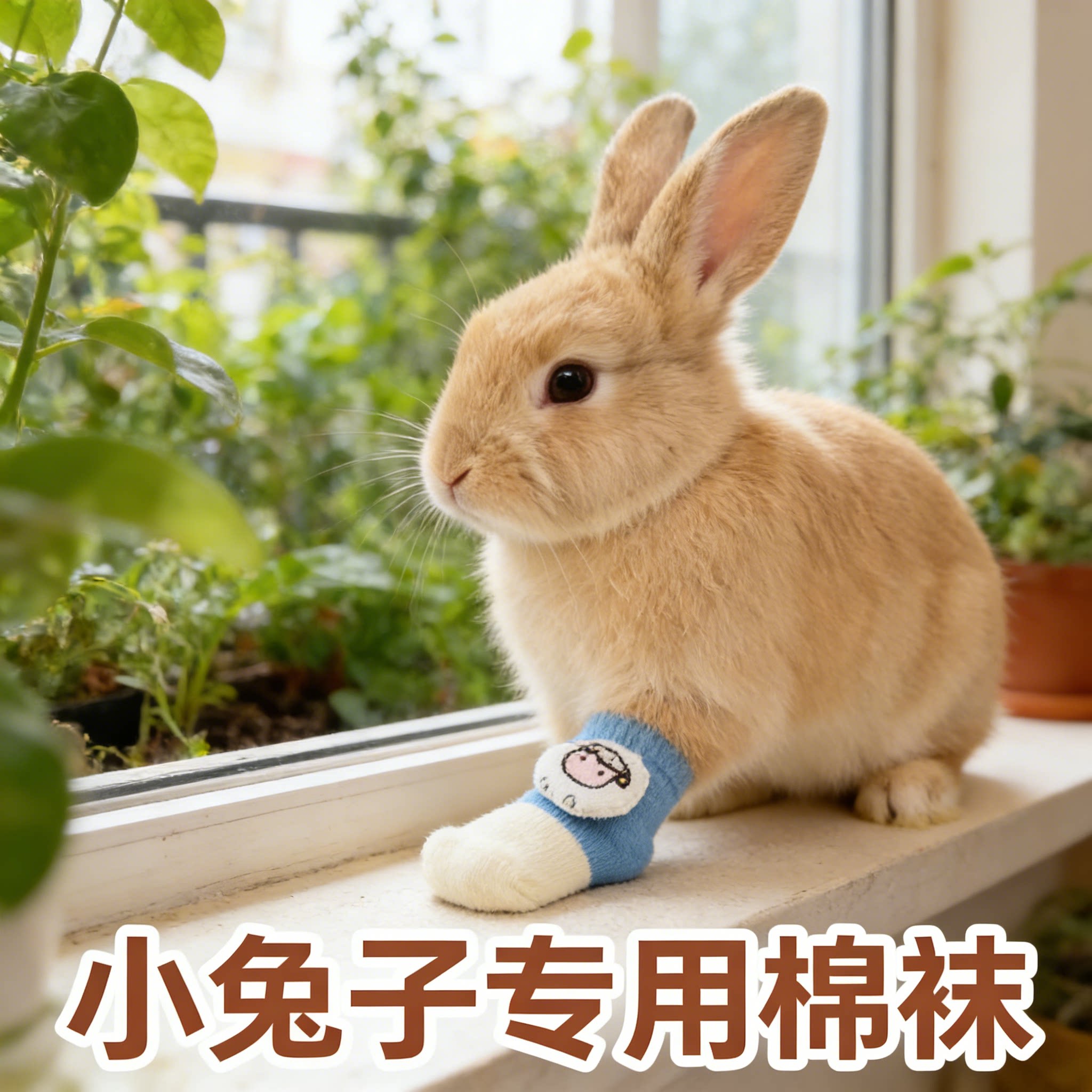 兔子冬季保暖鞋袜秋天防抓图片