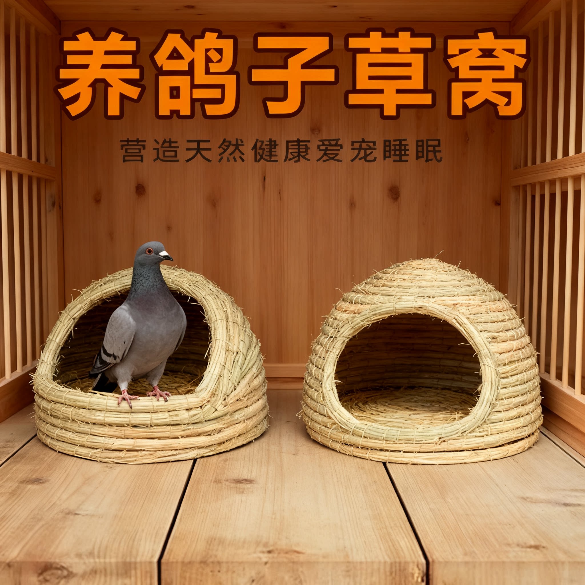 鸽子窝孵蛋专用草巢箱盆鸡图片