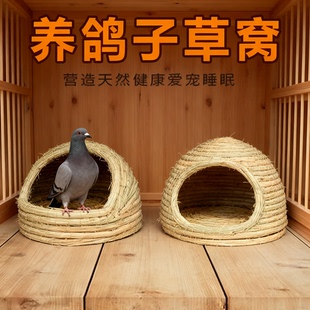 鸽子窝孵蛋专用草窝鸽子巢窝鸡鸭兔子鸟柯尔鸭窝保暖草编室外四季