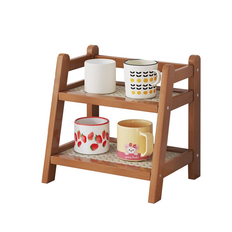 桌面小型置物架桌上水杯多层收纳架商用杯架台面好看咖啡杯水杯架