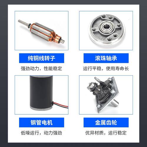 600JSX-50ZY大扭矩蜗轮蜗杆直流电机 马达美容按摩仪减速直流电机