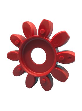 ROTEX GS75红色绿色八瓣角梅花弹性垫体PUR/TEEE减震缓冲胶圈