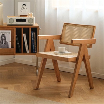 日式客厅全实木餐桌 商用餐厅长条原木色餐桌 简约公寓多人饭桌