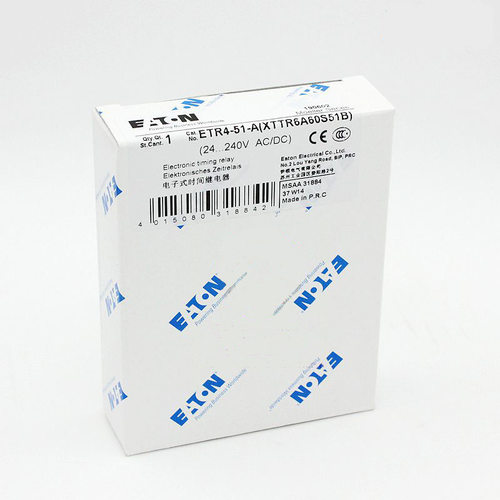 EATON 伊顿 星三角时间继电器 ETR4-51-A XTTR6A60S51B