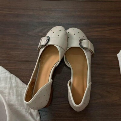 汉堡Hamburg古早女主韩系网感美女裸色高跟鞋女浅口单鞋女