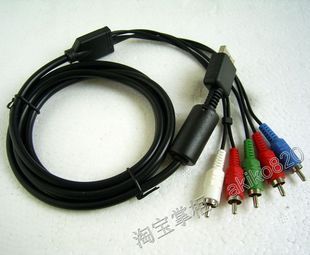 PS2游戏机 色差线 分量线 高清线 接液晶电视/大尺寸彩电