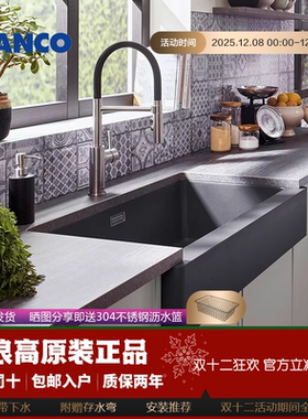 铂浪高花岗岩水槽700u德国BLANCO VINTERA XL9厨房水槽526101