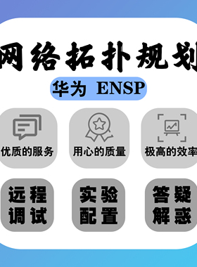 计算机网络华为ensp网络设计模拟器设计 网络拓扑图搭建 搭建调试