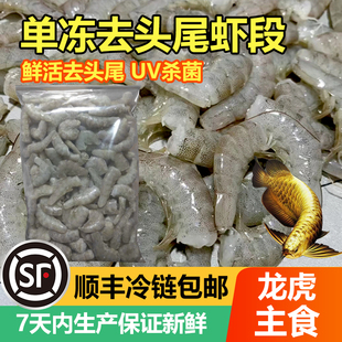 冷冻虾段河虾龙鱼鱼食龙鱼饲料虾仁喂鱼冷冻虾小河虾泥鳅段饲料鱼