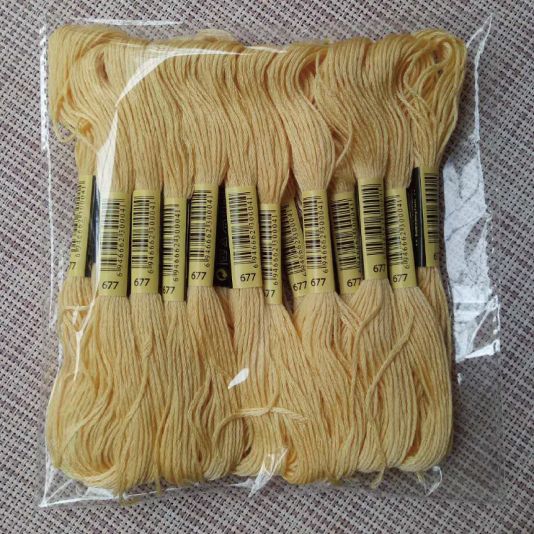 十字绣线号677绣线 20支\份8米/支 绣花刺绣配线补线十字绣鞋垫线