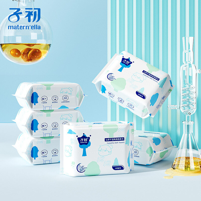 子初山茶油棉柔巾婴儿干湿巾