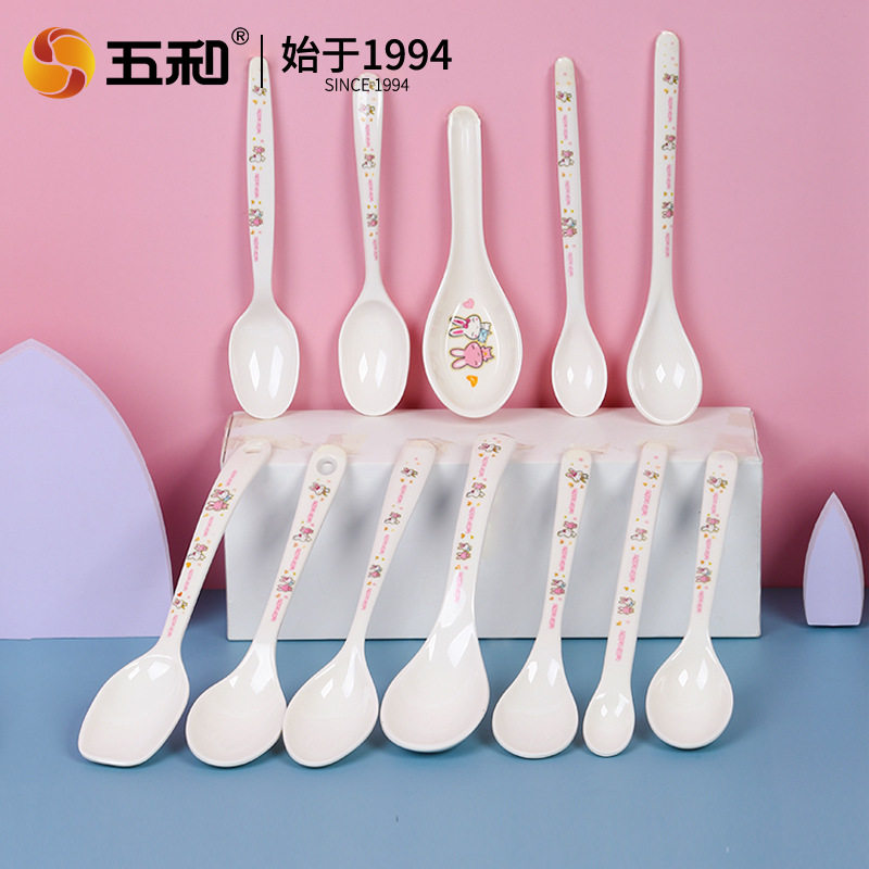 五和吉祥兔勺子食品级密胺餐具
