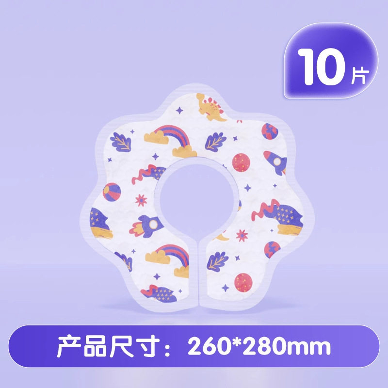 安可新一次性口水巾围兜宝宝吃饭围嘴360度旋转吸水透气喂食围嘴
